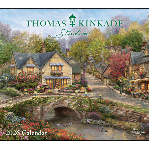 2026 Calendar Thomas Kinkade Studios Deluxe Wall, Andrews McMeel AM96881