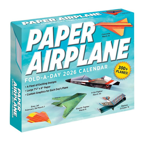 2026 Calendar Paper Airplane Fold-A-Day Day-to-Day Boxed, Andrews McMeel AM97574