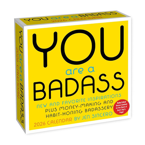 2026 Calendar You Are A Badass Day-to-Day Boxed, Andrews McMeel AM97628