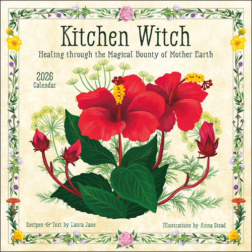 2026 Calendar Kitchen Witch Square Wall, Amber Lotus AM98366