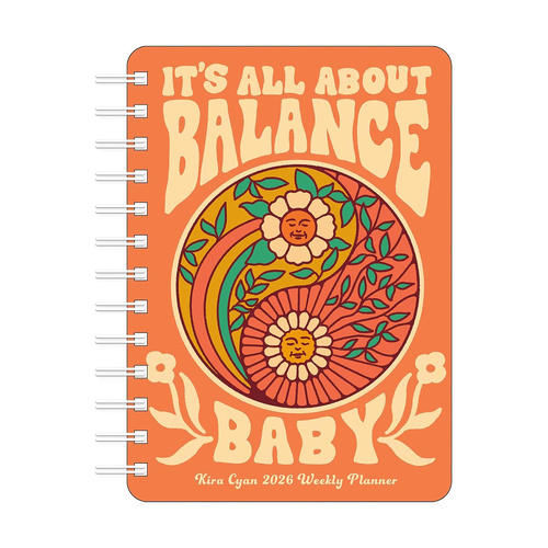 2026 Planner Kira Cyan Monthly/Weekly, Amber Lotus AM98595