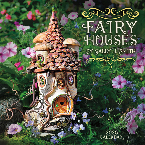 2026 Calendar Fairy Houses Square Wall, Amber Lotus AM98748