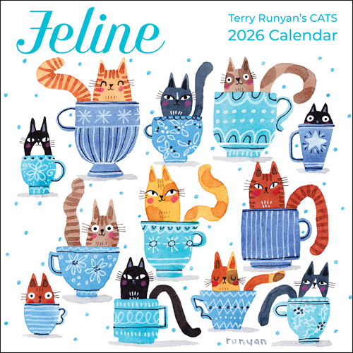 2026 Calendar Feline Terry Runyan's Cats Square Wall, Andrews McMeel AM98847