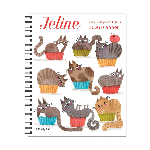2026 Planner Feline: Terry Runyan's Cats Monthly/Weekly, Andrews McMeel AM98854