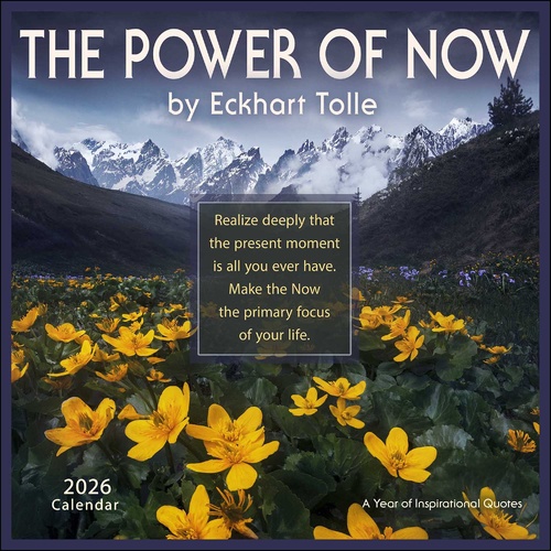 2026 Calendar The Power of Now Square Wall, Amber Lotus AM99318