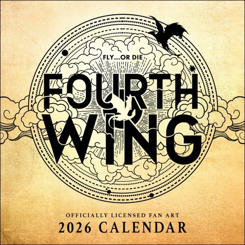 2026 Calendar Fourth Wing Officially Licensed Fan Art Square Wall, Andrews McMeel AM99738