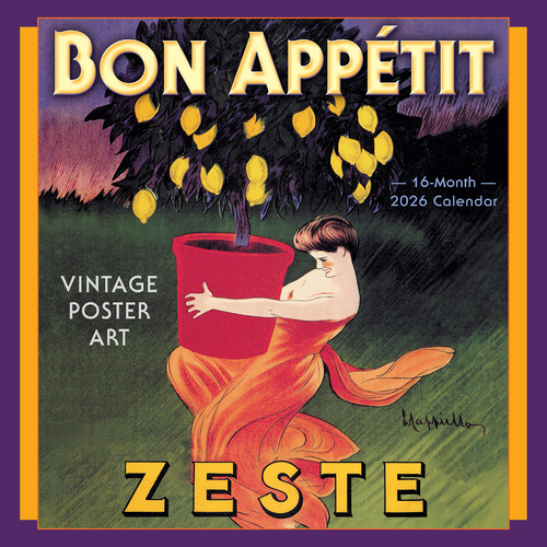 2026 Calendar Bon Appetit 16-Month Square Wall, Sellers S43073