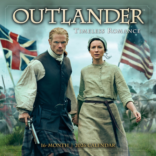 2026 Calendar Outlander Timeless Romance 16-Month Square Wall, Sellers S43387