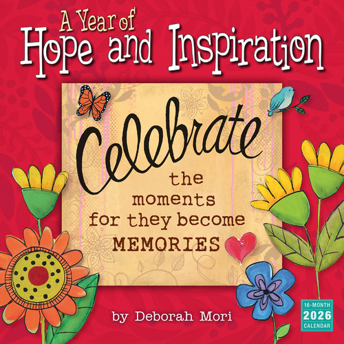 2026 Calendar A Year of Hope and Inspiration 16-Month Square Wall, Sellers S43554