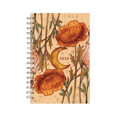 2026 16-Month Planner Designer Essentials: Moonlit Poppies Monthly/Weekly, Sellers S44070