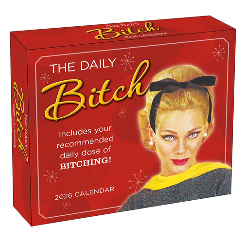 2026 Calendar Daily Bitch Day-to-Day Boxed, Sellers S44162