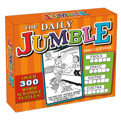 2026 Calendar Daily Jumble Day-to-Day Boxed, Sellers S44186
