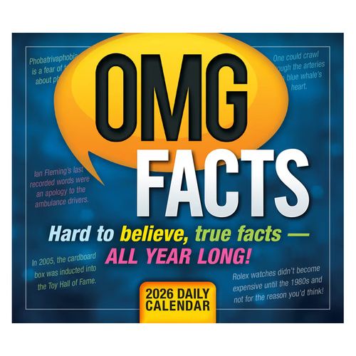 2026 Calendar OMG Facts Day-to-Day Boxed, Sellers S44247
