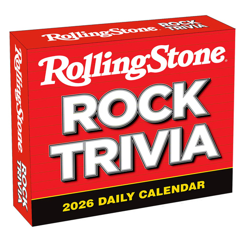 2026 Calendar Rolling Stone Rock Trivia Day-to-Day Boxed, Sellers S44278