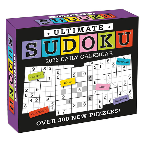 2026 Calendar Ultimate Sudoku Day-to-Day Boxed, Sellers S44322