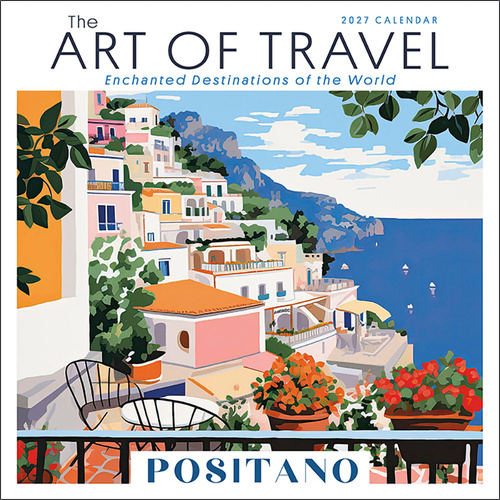 2027 16-Month Calendar The Art of Travel: Enchanted Destinations of the World Square Wall, Sellers S61039