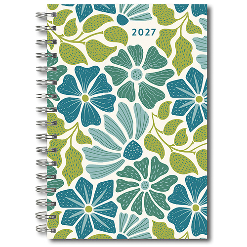 2027 16-Month Planner Design Essentials: Wildflower Whimsy Desk Monthly/Weekly, Sellers S62029