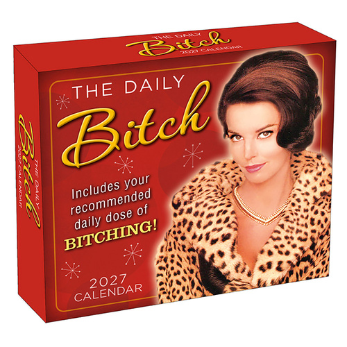 2027 Calendar The Daily Bitch Day-to-Day Boxed, Sellers S62173