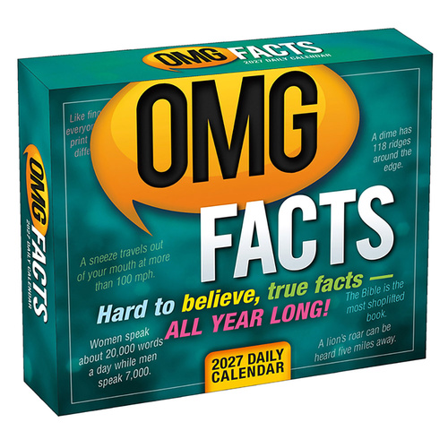 2027 Calendar OMG Facts Day-to-Day Boxed, Sellers S62302