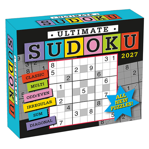 2027 Calendar Ultimate Sudoku Day-to-Day Boxed, Sellers S62388