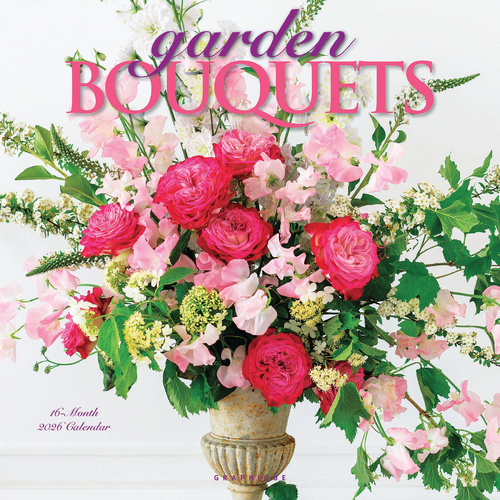 2026 Calendar Garden Bouqets 16-Month Square Wall, Graphique de France GF44643