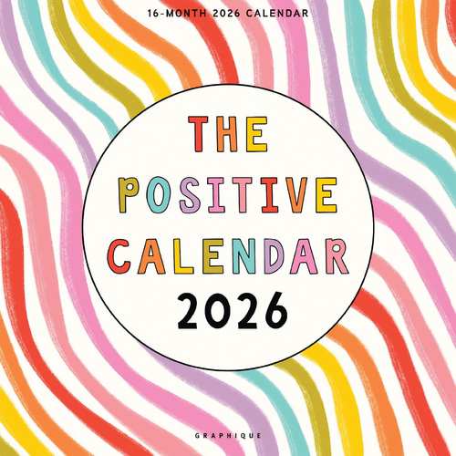 2026 Calendar The Positive 16-Month Square Wall, Graphique de France GF44872