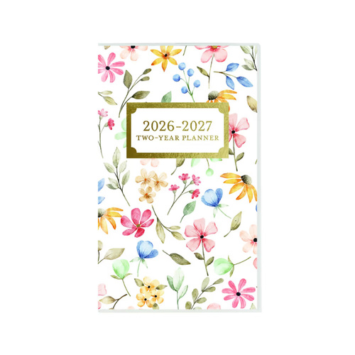 2026-2027 2-Year Planner Happy Floral Pocket Month to View, Graphique de France GF45145