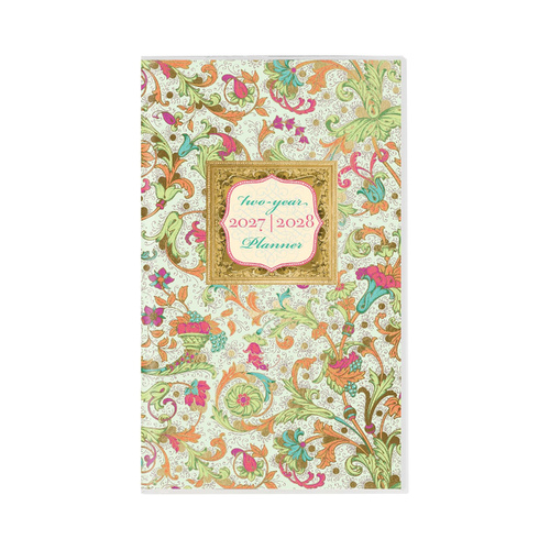 2027-2028 2-Year Planner Diary Florentine Pocket Month to View, Graphique GF45664