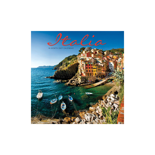 2027 16-Month Calendar Italia Square Wall, Graphique GF46067