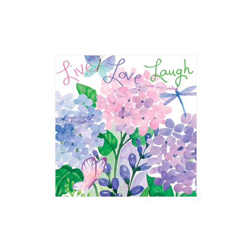 2027 16-Month Calendar Live, Love, Laugh Mini Wall, Graphique GF46203