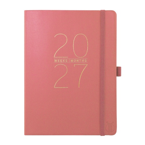 2026-2027 18-Month Planner Apollo Collection 15x20cm Monthly/Weekly Mauve Vegan Leather, Graphique GF46555