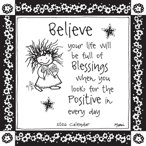 2026 Calendar Believe Mini Wall, Blue Mountain Arts CA5460
