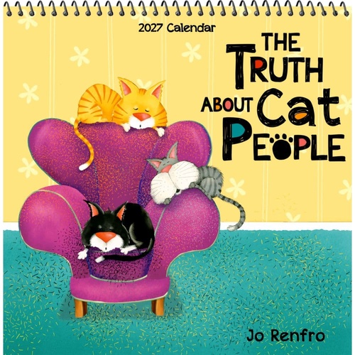 2027 Calendar Blue Mountain Arts The Truth About Cat People Mini Wall, CA5828