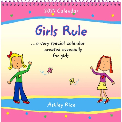 2027 Calendar Blue Mountain Arts Girls Rule Mini Wall, CA5835