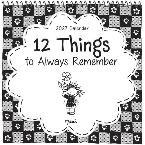 2027 Calendar Blue Mountain Arts 12 Things to Remember Mini Wall, CA5859