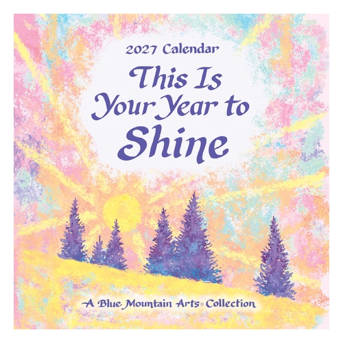2027 Calendar Blue Mountain Arts Year to Shine Mini Wall, CA5873