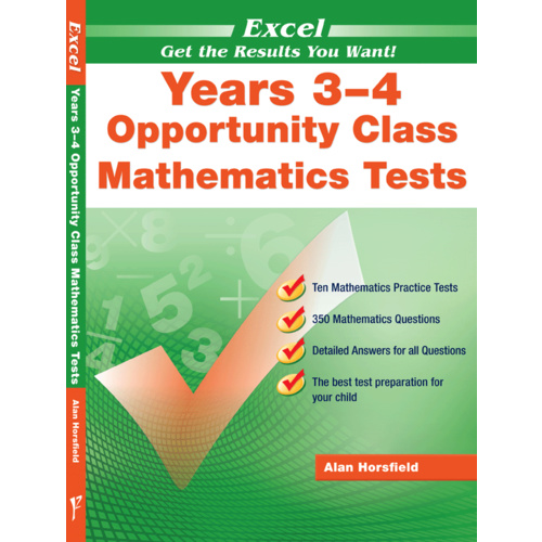 Excel Opportunity Class Mathematics Tests Years 3-4