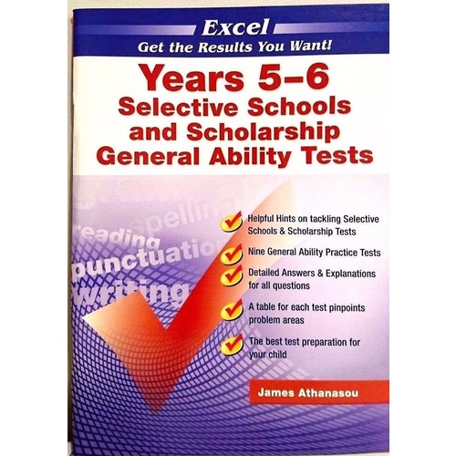 Excel Selective Schools & Scholarship General Ability Tests Years 5-6