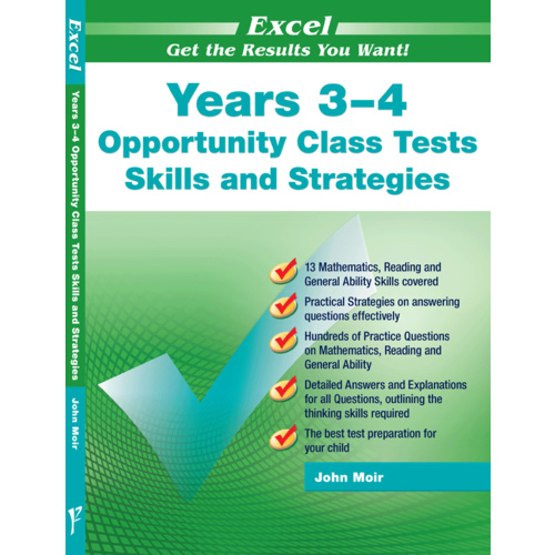 Excel Opportunity Class Tests Skills and Strategies Years 3-4