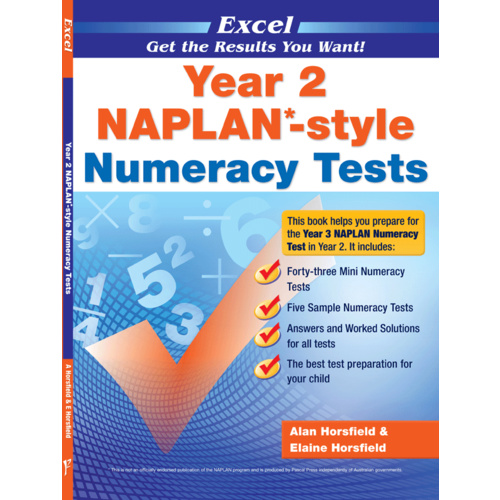 Excel NAPLAN-style Numeracy Tests Year 2