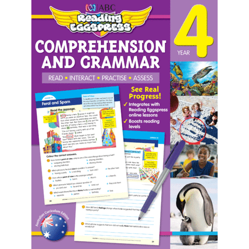 ABC Reading Eggspress: Comprehension and Grammar Year 4