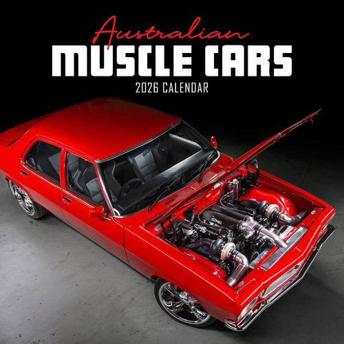 2026 Calendar Australian Muscle Cars Square Wall Paper Pocket CSB3