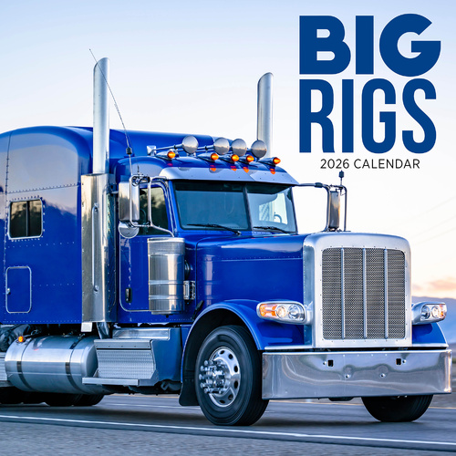 2026 Calendar Big Rigs Square Wall Paper Pocket CSB5