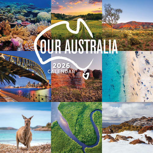 2026 Calendar Our Australia Square Wall Paper Pocket COB2