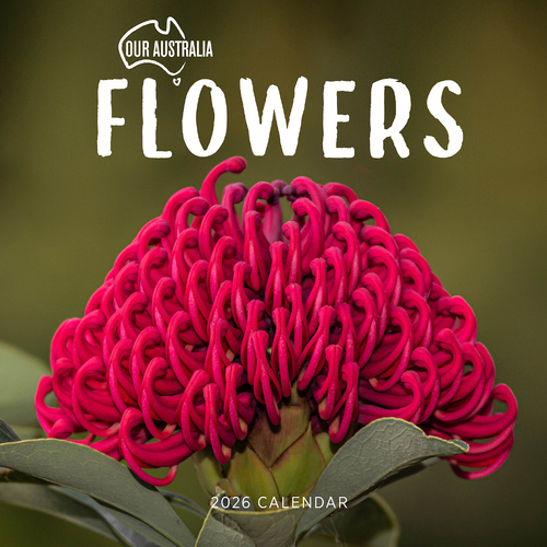 2026 Calendar Our Australia Flowers Square Wall Paper Pocket COB11