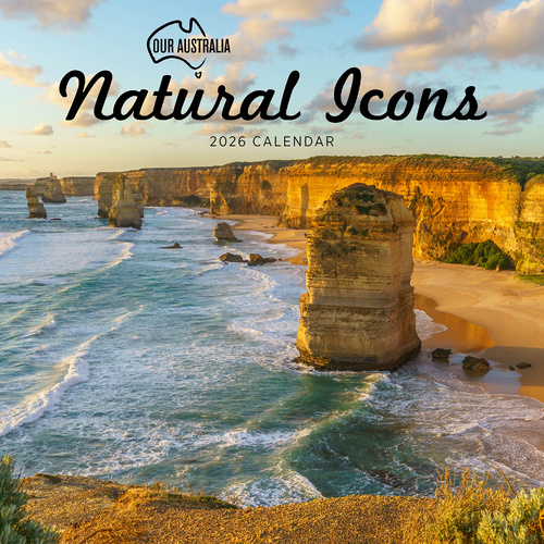 2026 Calendar Our Australia Natural Icons Square Wall Paper Pocket COB20