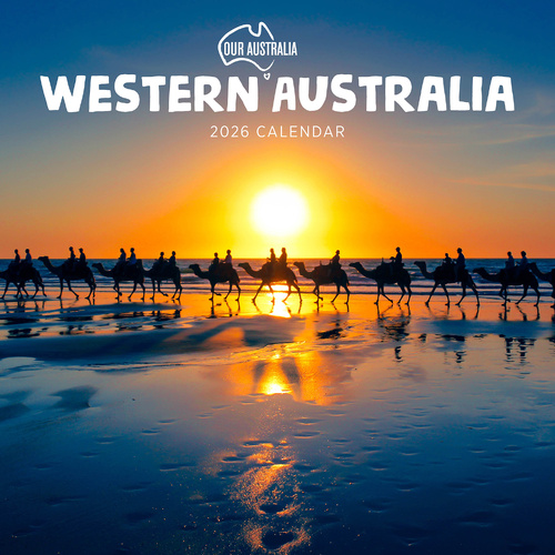 2026 Calendar Our Australia Western Australia Square Wall Paper Pocket COB32