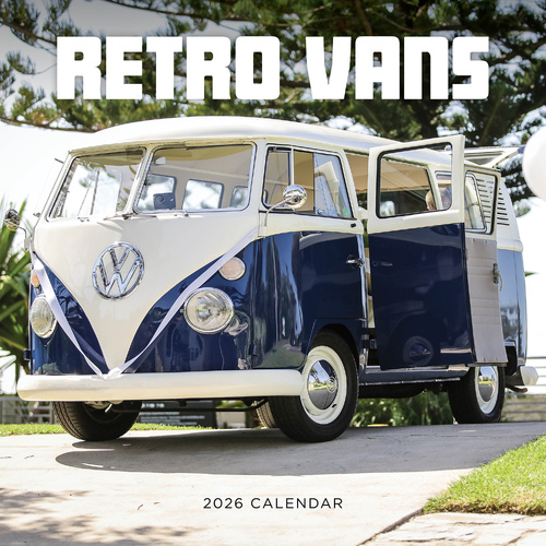 2026 Calendar Retro Vans Square Wall Paper Pocket CPB18