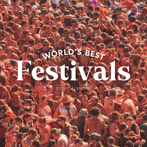 2026 Calendar World's Best Festivals Square Wall Paper Pocket CDB39