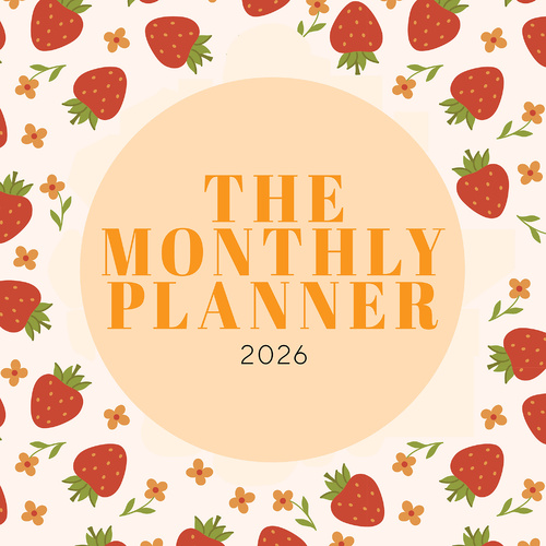2026 Calendar The Monthly Planner Square Wall Paper Pocket CPB26